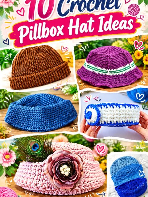 Crochet Pillbox Hat Ideas
