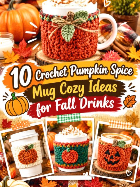 Crochet Pumpkin Spice Mug Cozy Ideas for Fall Drinks