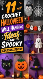 Crochet Halloween Wall Hanging Ideas for Spooky Seasonal Decor