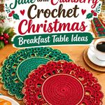 11 Jade and Cranberry Crochet Christmas Breakfast Table Ideas