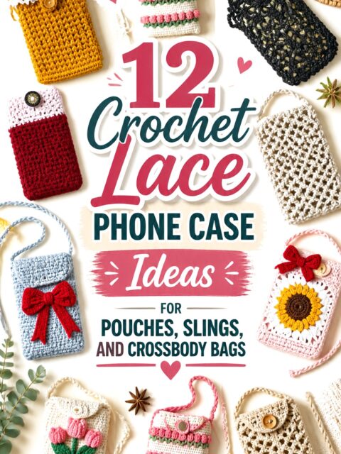 Crochet Lace Phone Case Ideas for Pouches, Slings, and Crossbody Bags