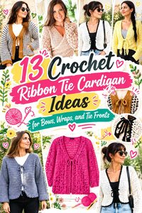 Crochet Ribbon Tie Cardigan Ideas for Bows, Wraps, and Tie Fronts