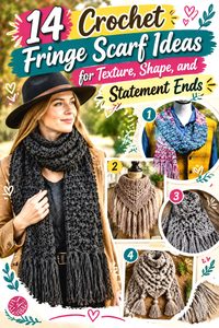 Crochet Fringe Scarf Ideas for Texture, Shape, and Statement Ends