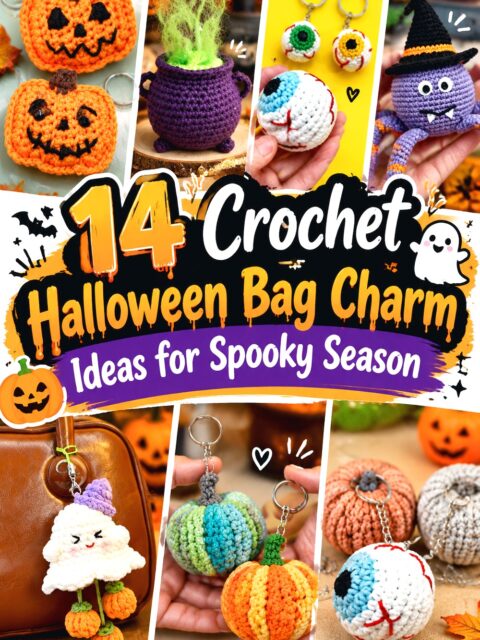 Crochet Halloween Bag Charm Ideas for Spooky Season