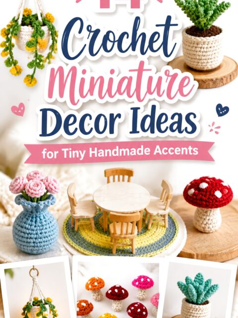 Crochet Miniature Decor Ideas for Tiny Handmade Accents