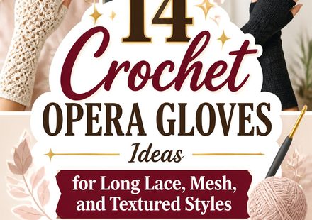 Crochet Opera Gloves Ideas for Long Lace, Mesh, and Textured Styles