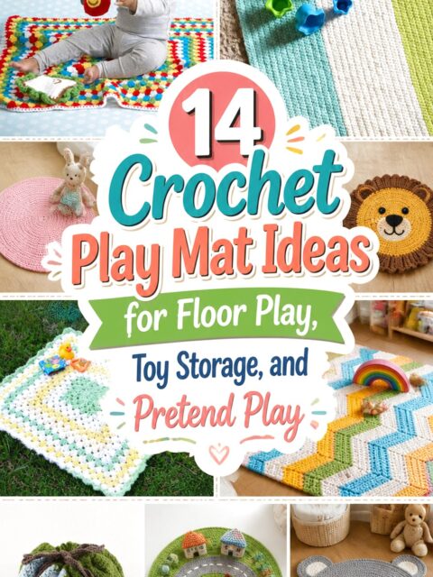 Crochet Play Mat Ideas for Floor Play, Toy Storage, and Pretend Play