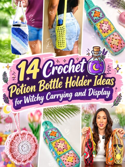 Crochet Potion Bottle Holder Ideas for Witchy Carrying and Display
