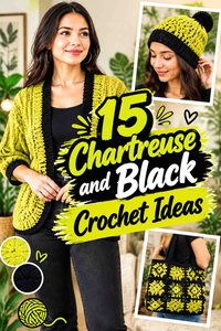 15 Chartreuse and Black Crochet Ideas