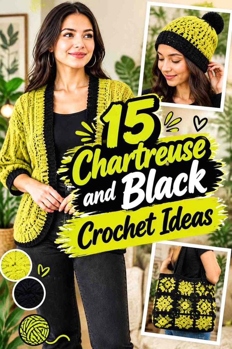 15 Chartreuse and Black Crochet Ideas