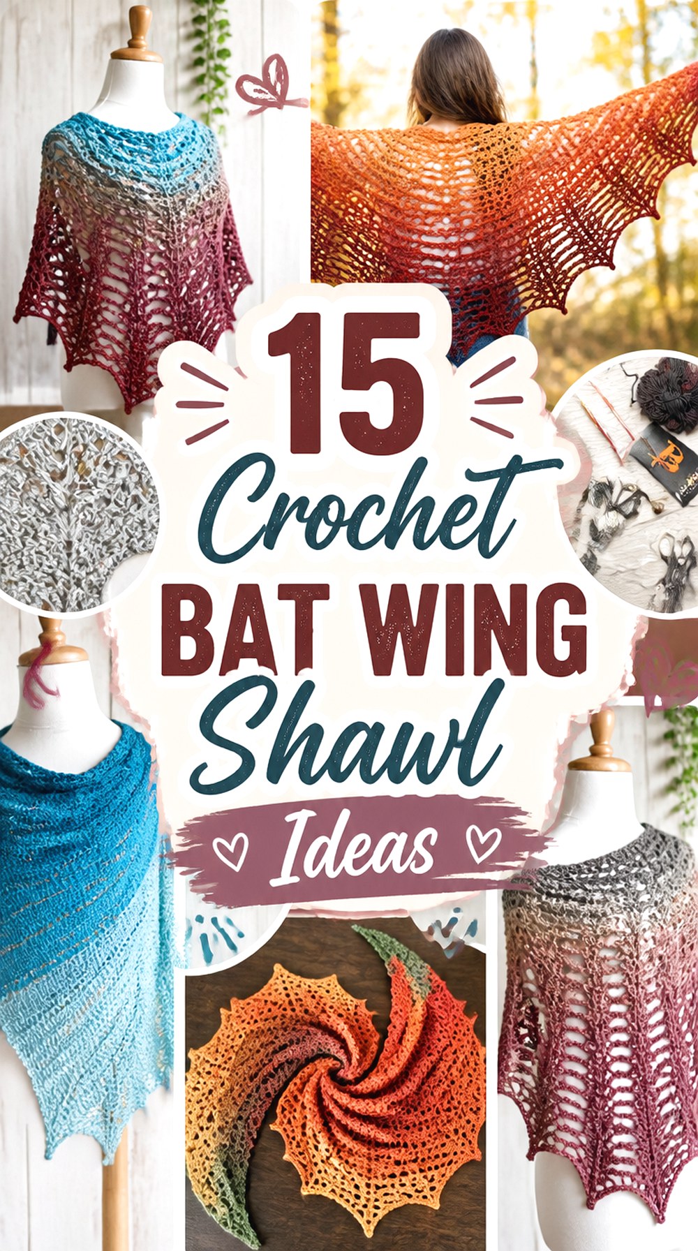 Crochet Bat Wing Shawl Ideas
