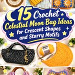 Crochet Celestial Moon Bag Ideas for Crescent Shapes and Starry Motifs