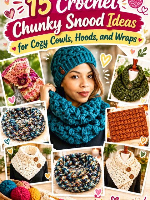 Crochet Chunky Snood Ideas for Cozy Cowls, Hoods, and Wraps