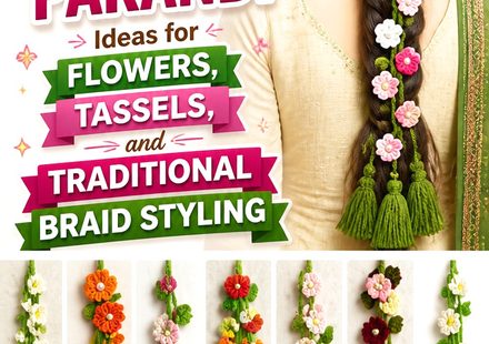 Crochet Parandi Ideas for Flowers, Tassels, and Traditional Braid Styling
