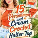 15 Persimmon and Cream Crochet Halter Top Ideas