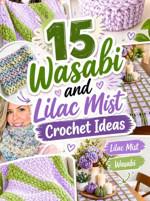 15 Wasabi and Lilac Mist Crochet Ideas