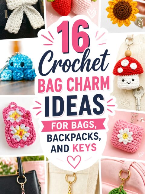Crochet Bag Charm Ideas for Bags, Backpacks, and Keys