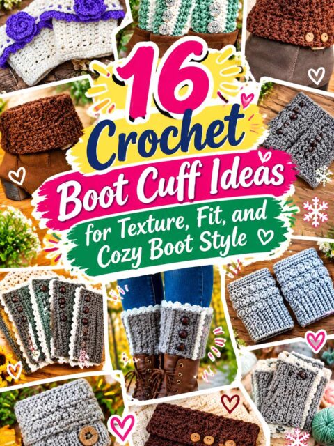 Crochet Boot Cuff Ideas for Texture, Fit, and Cozy Boot Style