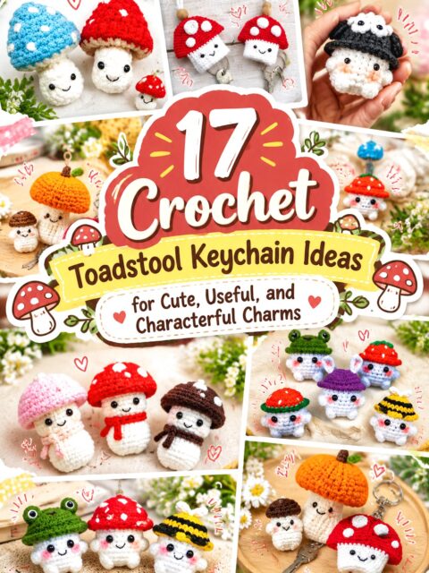 Crochet Toadstool Keychain Ideas for Cute, Useful, and Characterful Charms