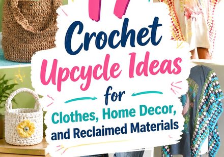 Crochet Upcycle Ideas for Clothes, Home Decor, and Reclaimed Materials