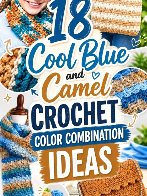 18 Cool Blue and Camel Crochet Color Combination Ideas