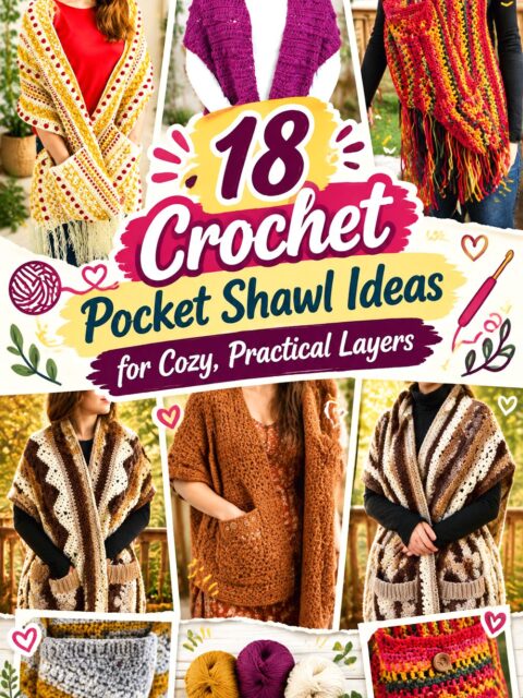 Crochet Pocket Shawl Ideas for Cozy, Practical Layers