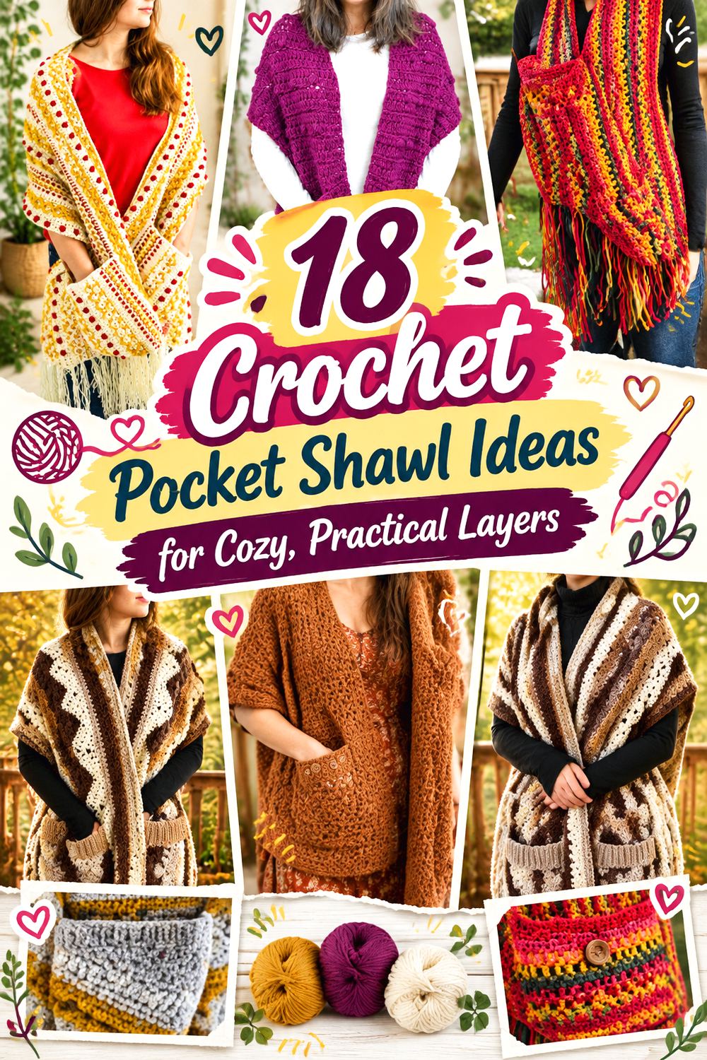 Crochet Pocket Shawl Ideas for Cozy, Practical Layers