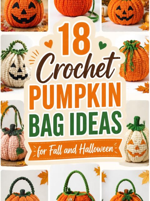 Crochet Pumpkin Bag Ideas for Fall and Halloween