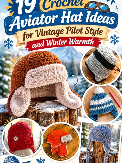 Crochet Aviator Hat Ideas for Vintage Pilot Style and Winter Warmth