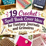 Crochet Spell Book Cover Ideas for Fantasy Journals and Grimoires