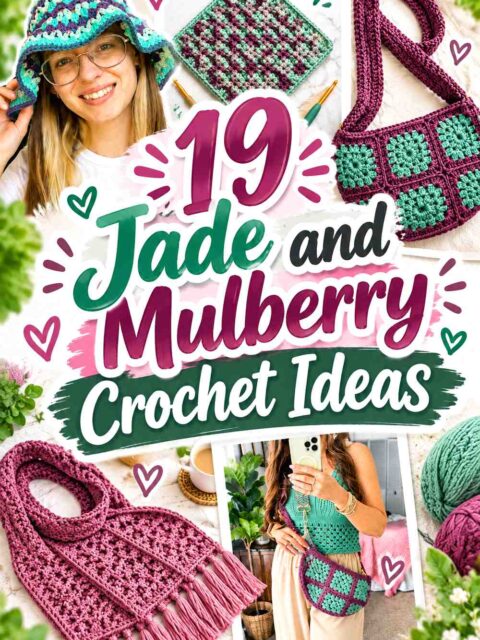19 Jade and Mulberry Crochet Ideas