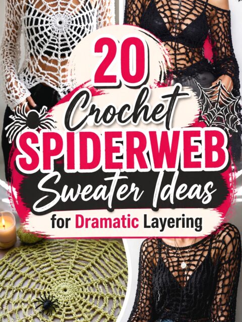 Crochet Spiderweb Sweater Ideas for Dramatic Layering