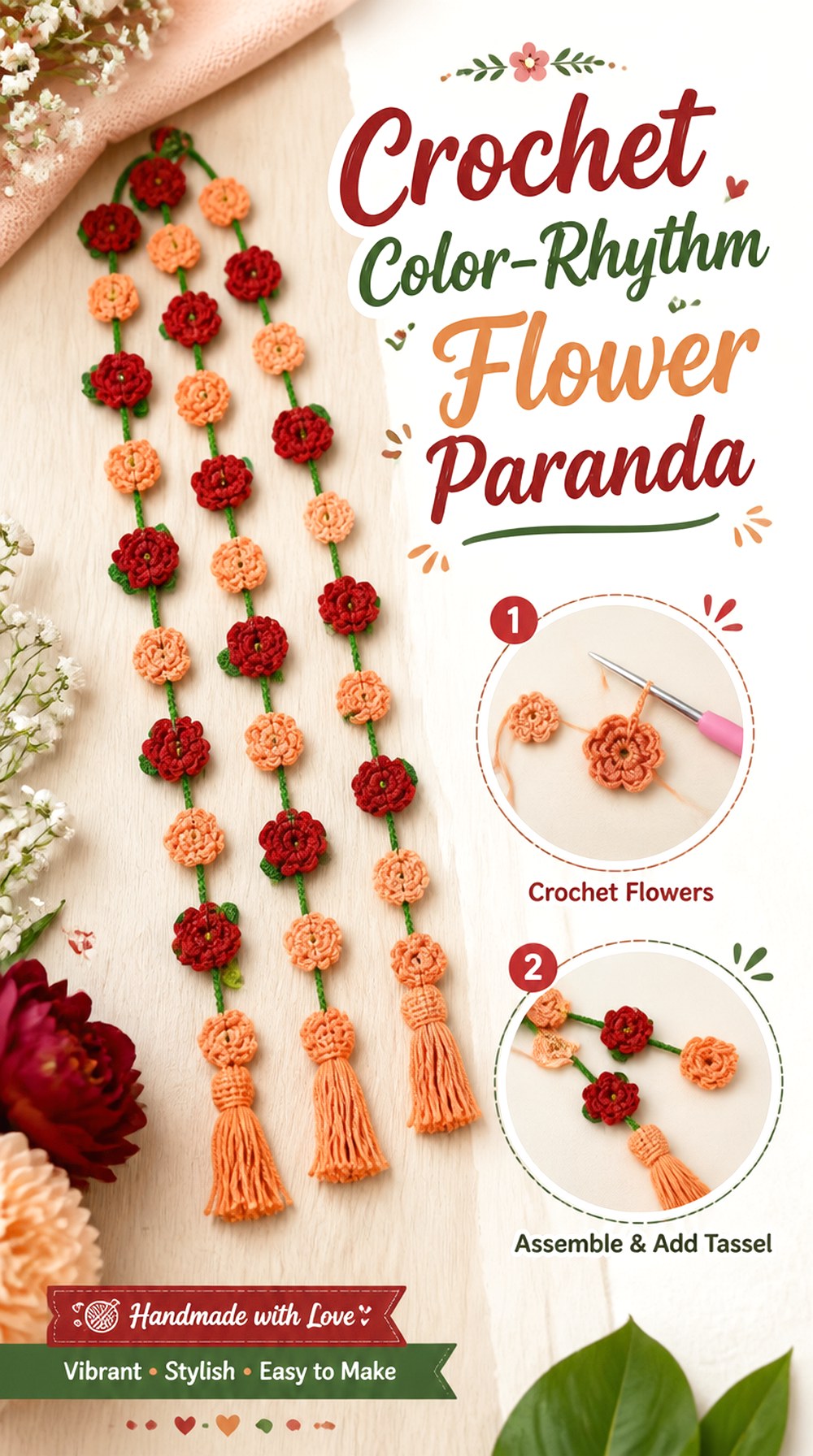Crochet Color Rhythm Flower Paranda