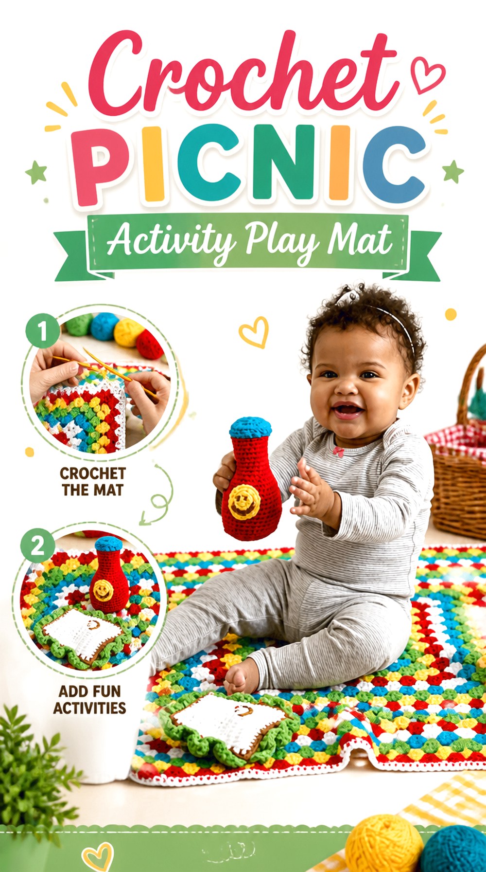 Crochet Picnic Activity Play Mat