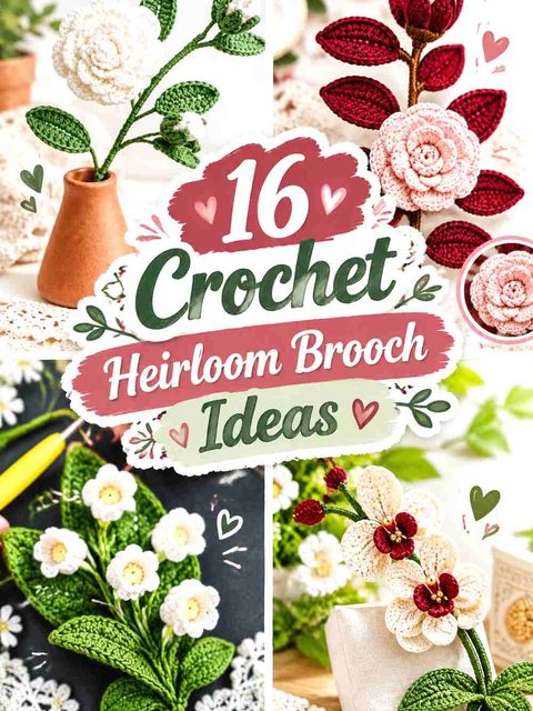 16 Crochet Heirloom Brooch Ideas