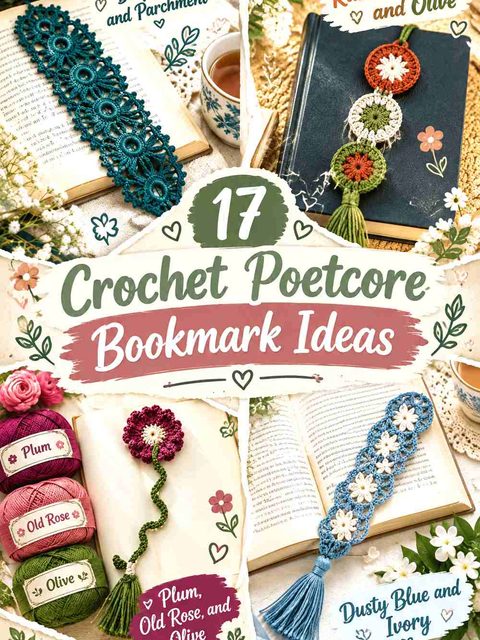 17 Crochet Poetcore Bookmark Ideas